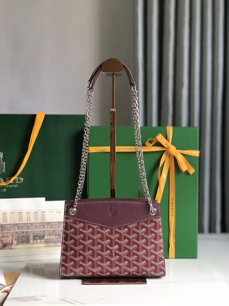 Alternative view of Goyard Burgundy Chain Shoulder Bag