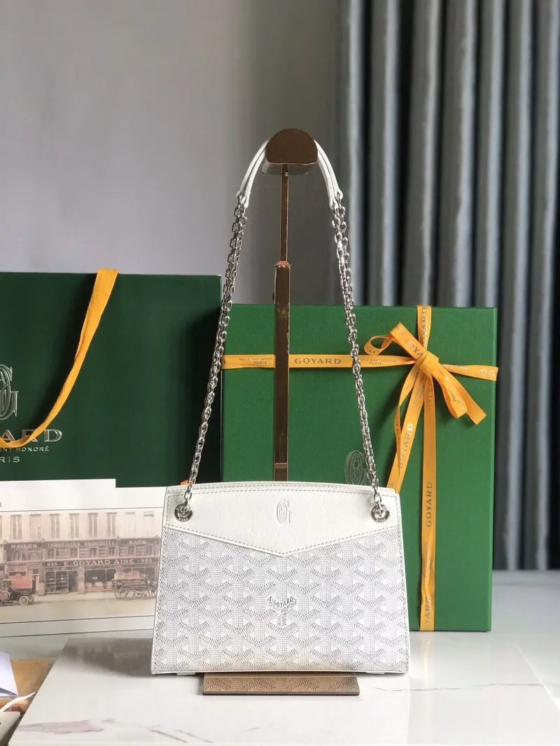 Alternative view of Goyard White Top Handle Bag 230
