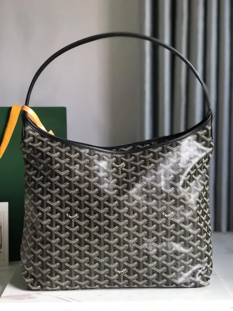 Goyard Black Hobo Shoulder Bag 234 - Image 3