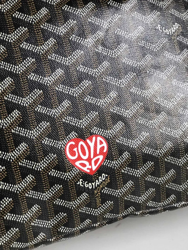 Goyard Black Hobo Shoulder Bag 234 - Image 4