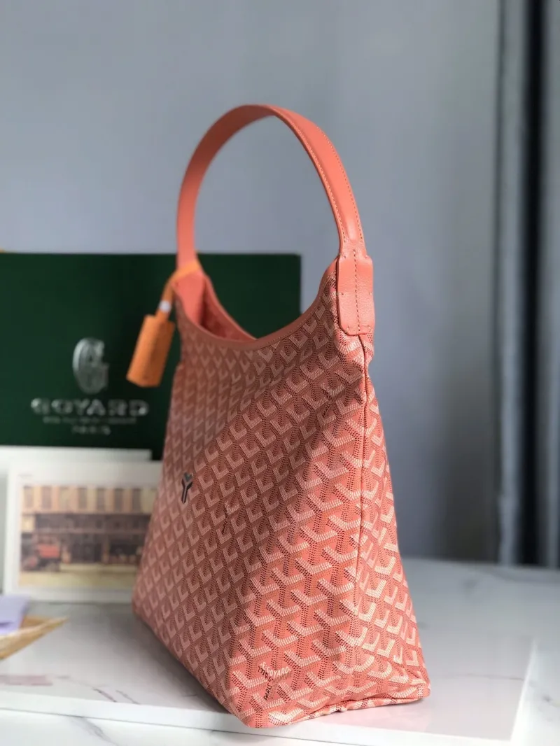 Alternative view of Goyard Coral Pink Hobo Shoulder Bag with Pouch