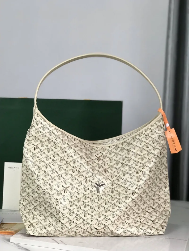 Goyard Cream Hobo Bag 241 - Image 8