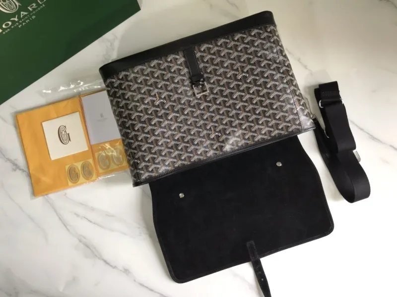 Goyard Black Top Handle Briefcase 242 - Image 8