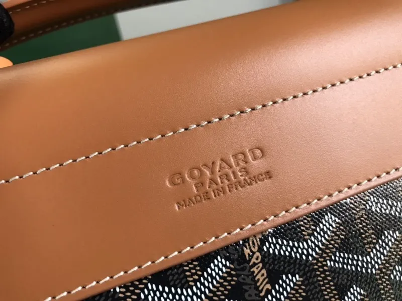 Goyard Brown Black Top Handle Briefcase 243 - Image 9