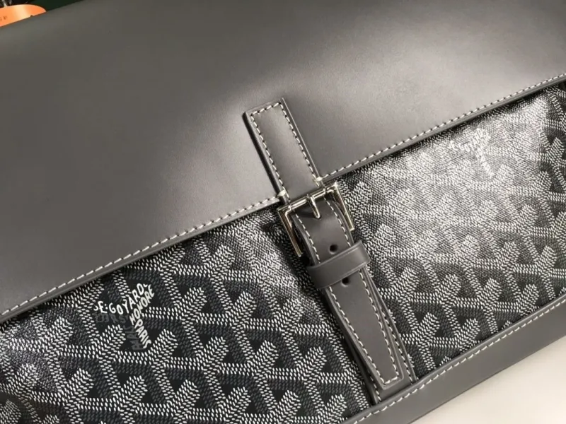 Goyard Gray Top Handle Briefcase Bag 244 - Image 5