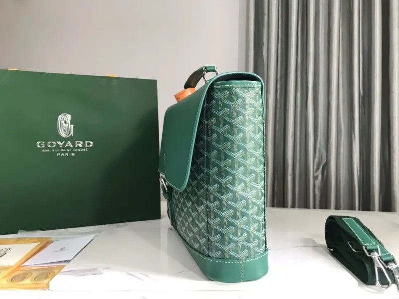 Alternative view of Goyard Green Top Handle Briefcase Bag