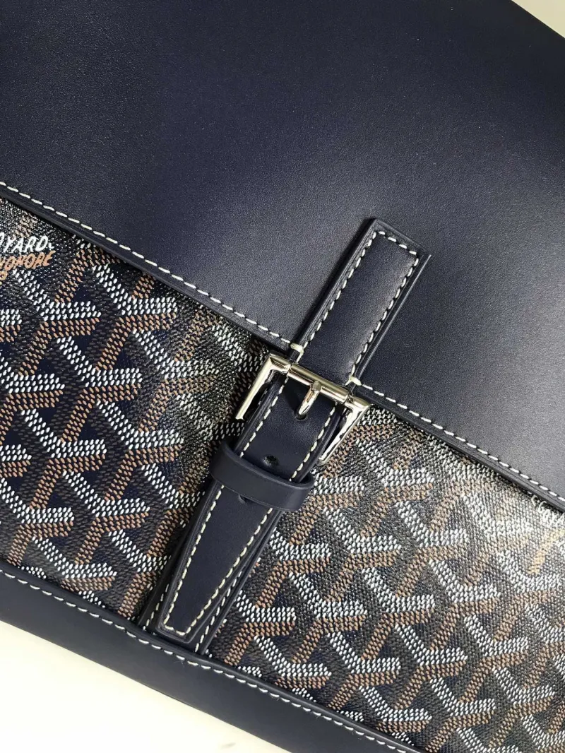 Goyard Navy Blue Top Handle Briefcase 246 - Image 5
