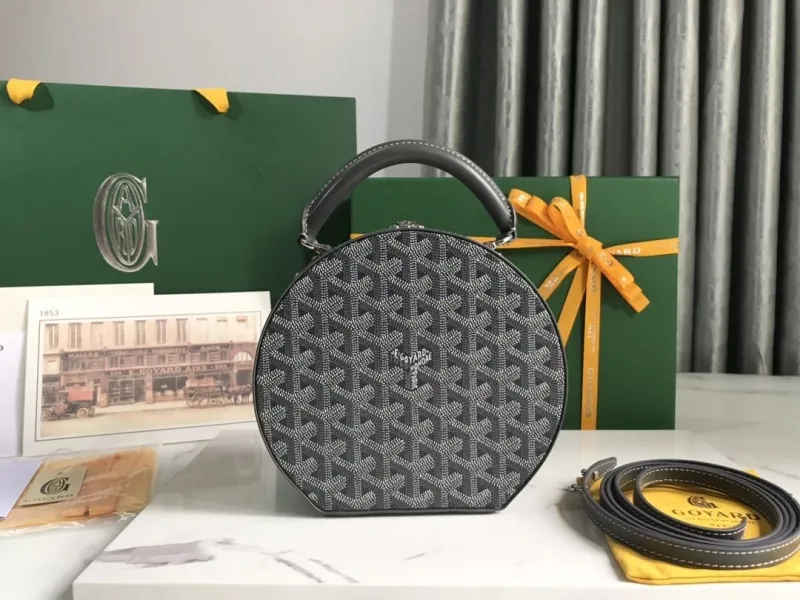 Goyard Gray Round Top Handle Bag 247