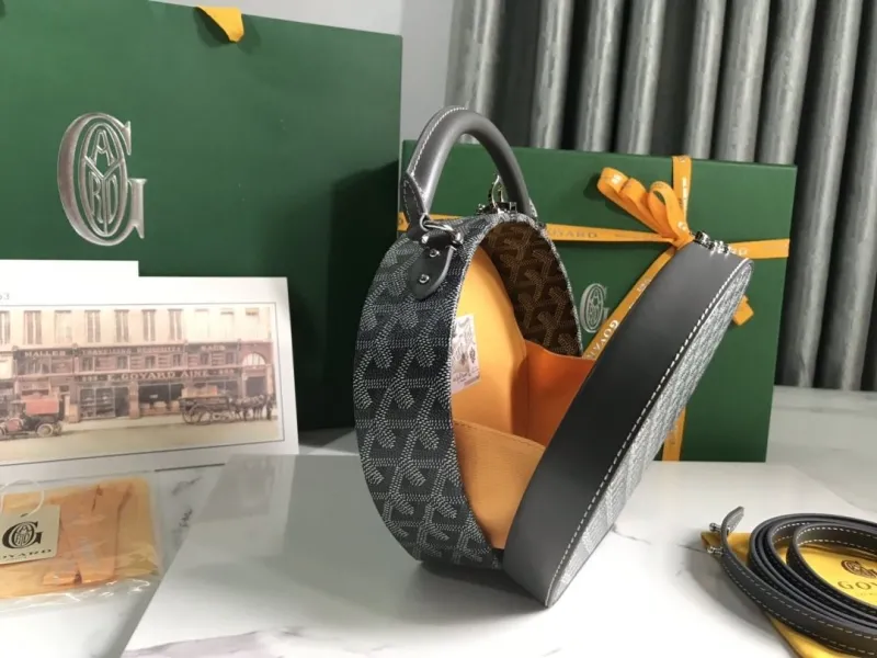 Goyard Gray Round Top Handle Bag 247 - Image 6