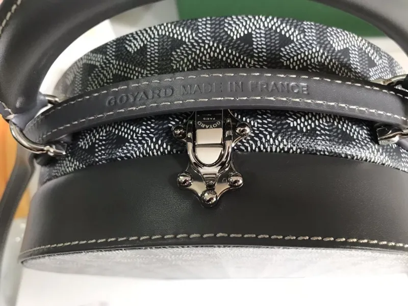 Goyard Gray Round Top Handle Bag 247 - Image 8
