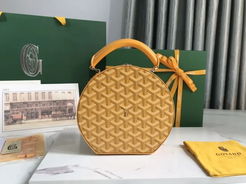 Goyard Yellow Round Top Handle Bag 248
