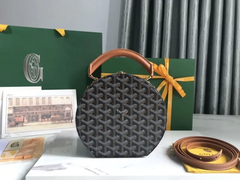 Goyard Black Round Top Handle Bag 251