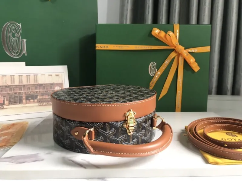 Goyard Black Round Top Handle Bag 251 - Image 3