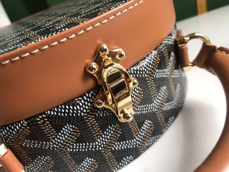 Goyard Black Round Top Handle Bag 251 - Image 4