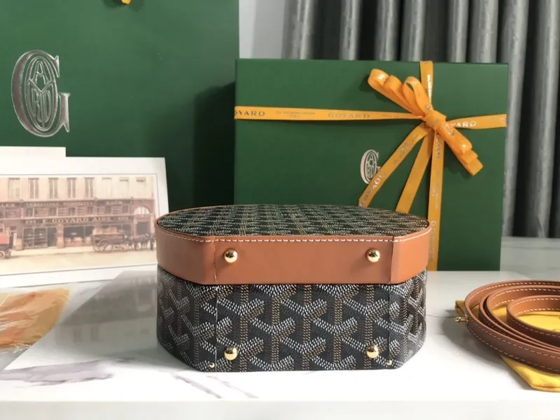 Goyard Black Round Top Handle Bag 251 - Image 5