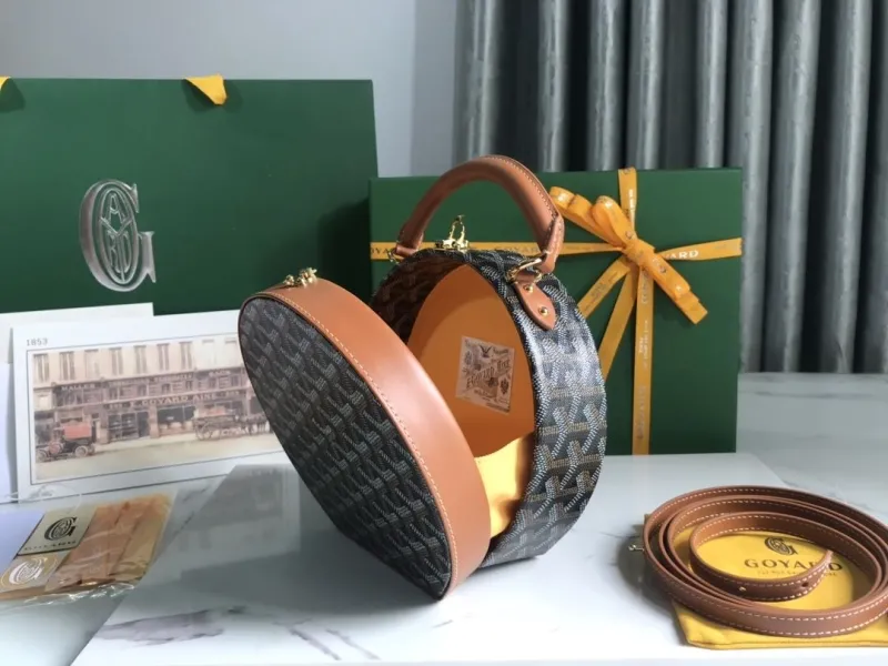 Goyard Black Round Top Handle Bag 251 - Image 7