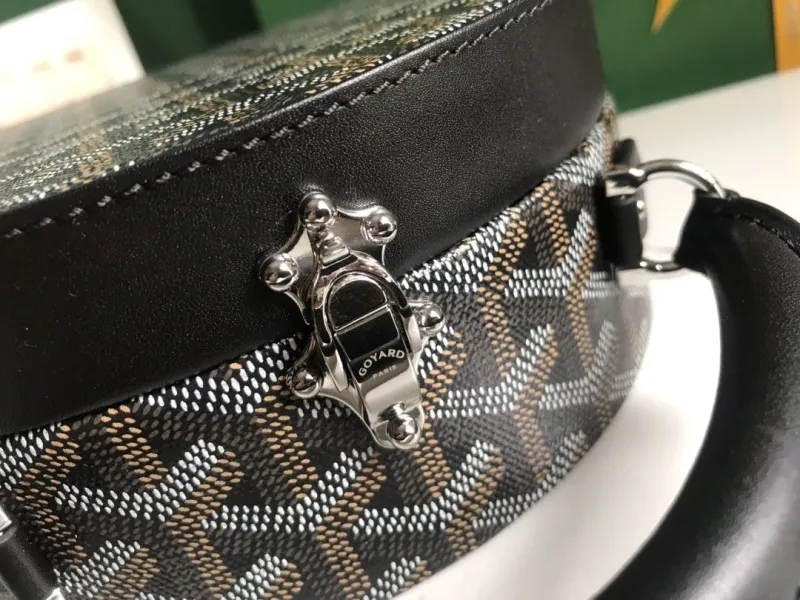 Goyard Black Round Top Handle Bag - Image 5