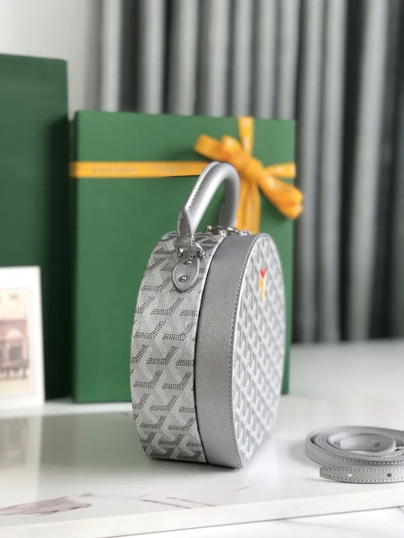 Alternative view of Goyard Silver Round Top Handle Bag 257