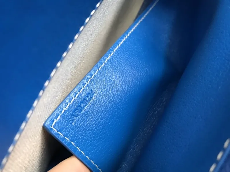 Goyard Blue Top Handle Chain Bag 260 - Image 7