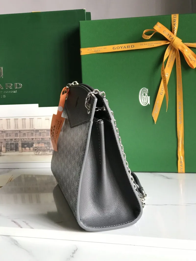 Alternative view of Goyard Gray Top Handle Bag 262