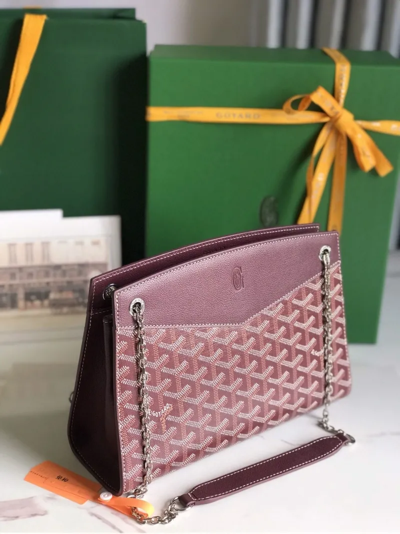 Goyard Burgundy Top Handle Bag 265 - Image 9