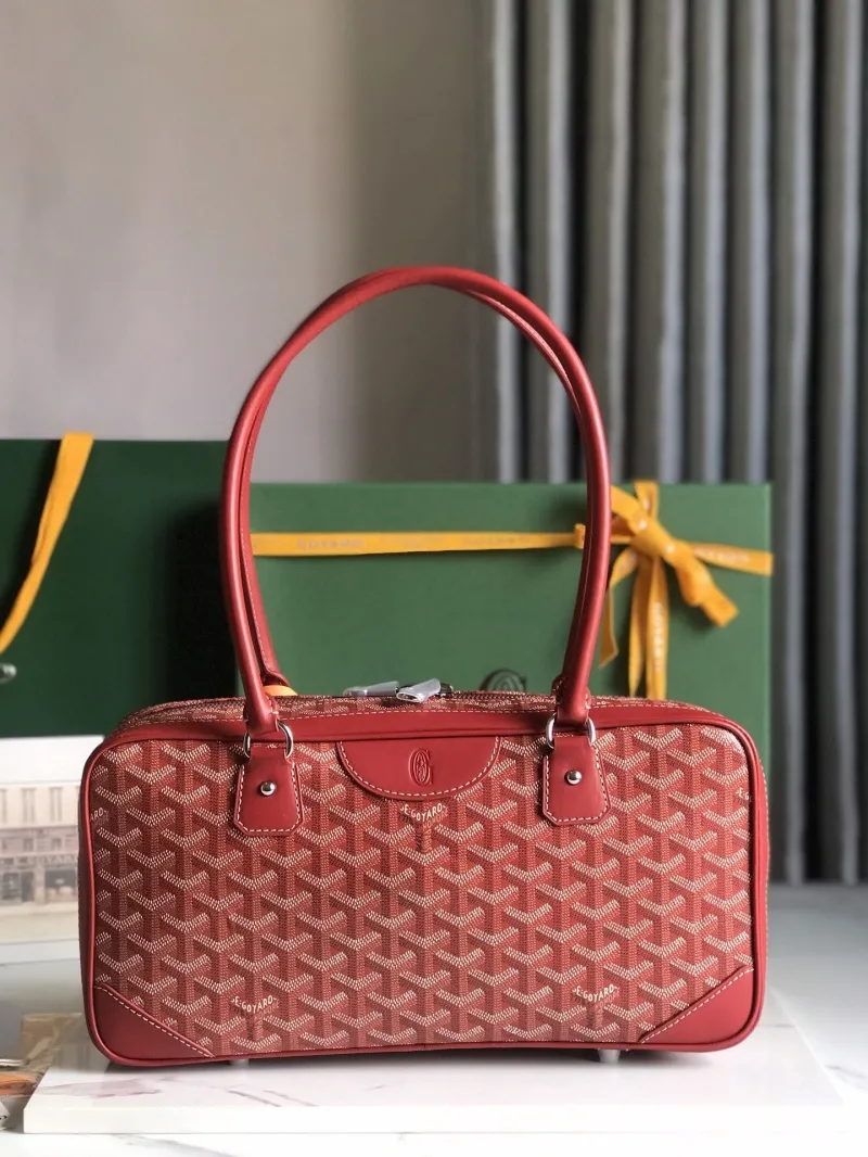 Goyard Red Top Handle Bag 270 - Image 3