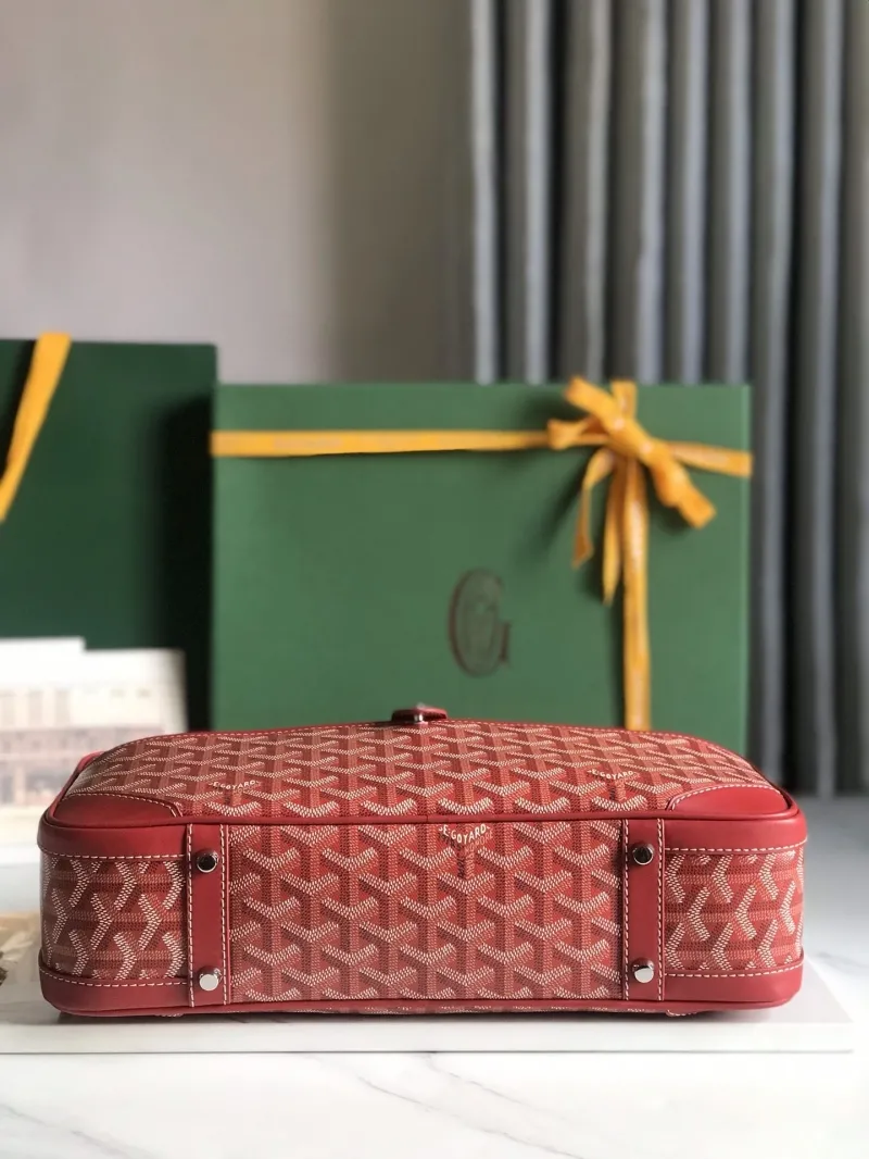 Goyard Red Top Handle Bag 270 - Image 4
