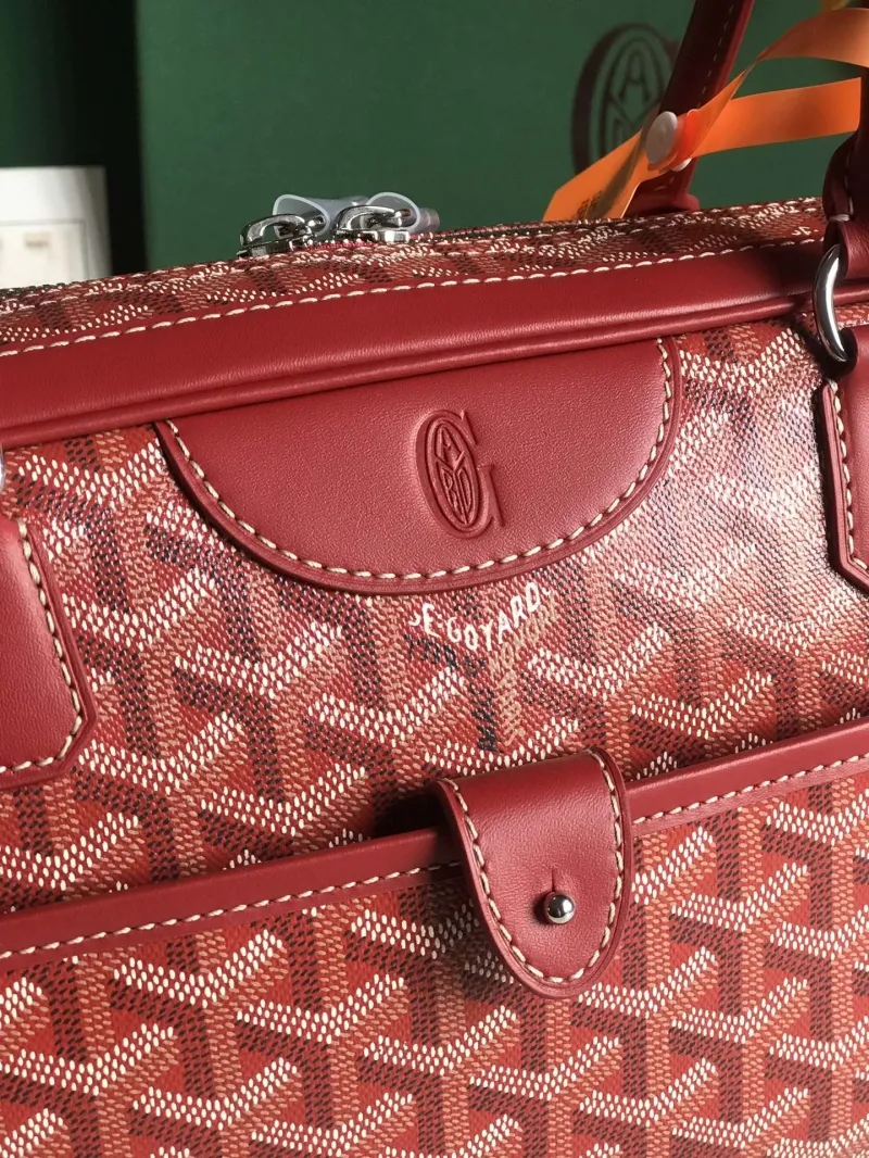 Goyard Red Top Handle Bag 270 - Image 5