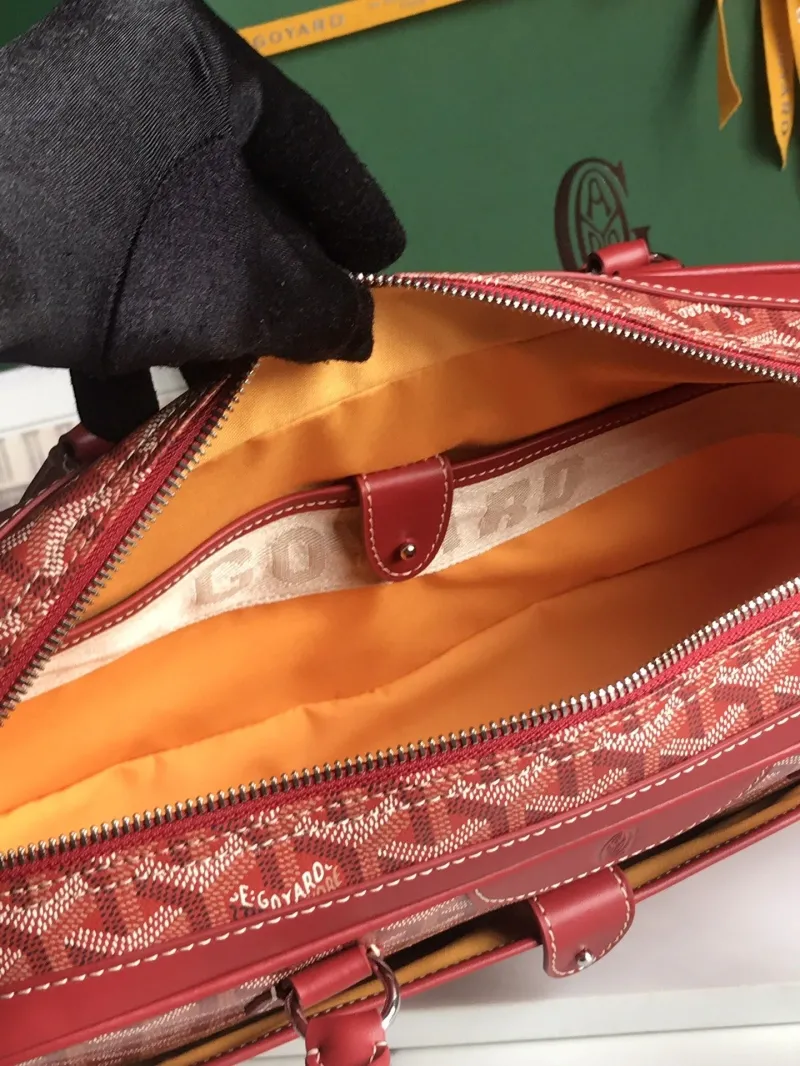 Goyard Red Top Handle Bag 270 - Image 7