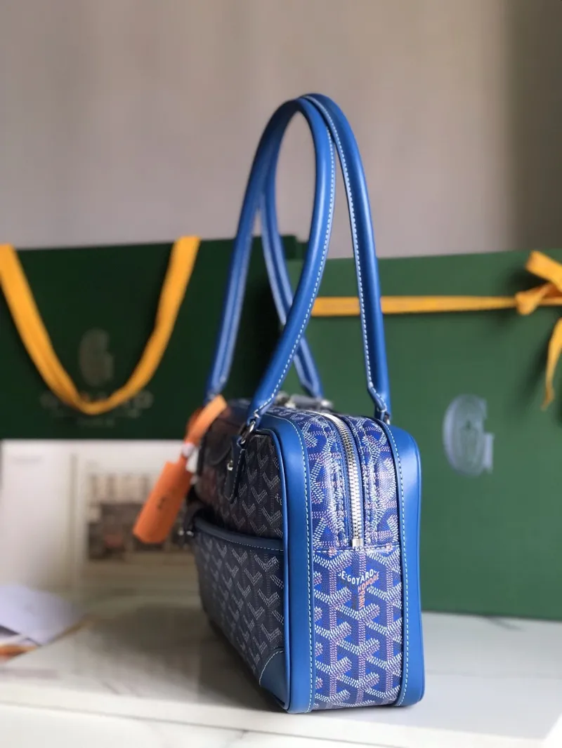 Alternative view of Goyard Blue Top Handle Shoulder Bag 274