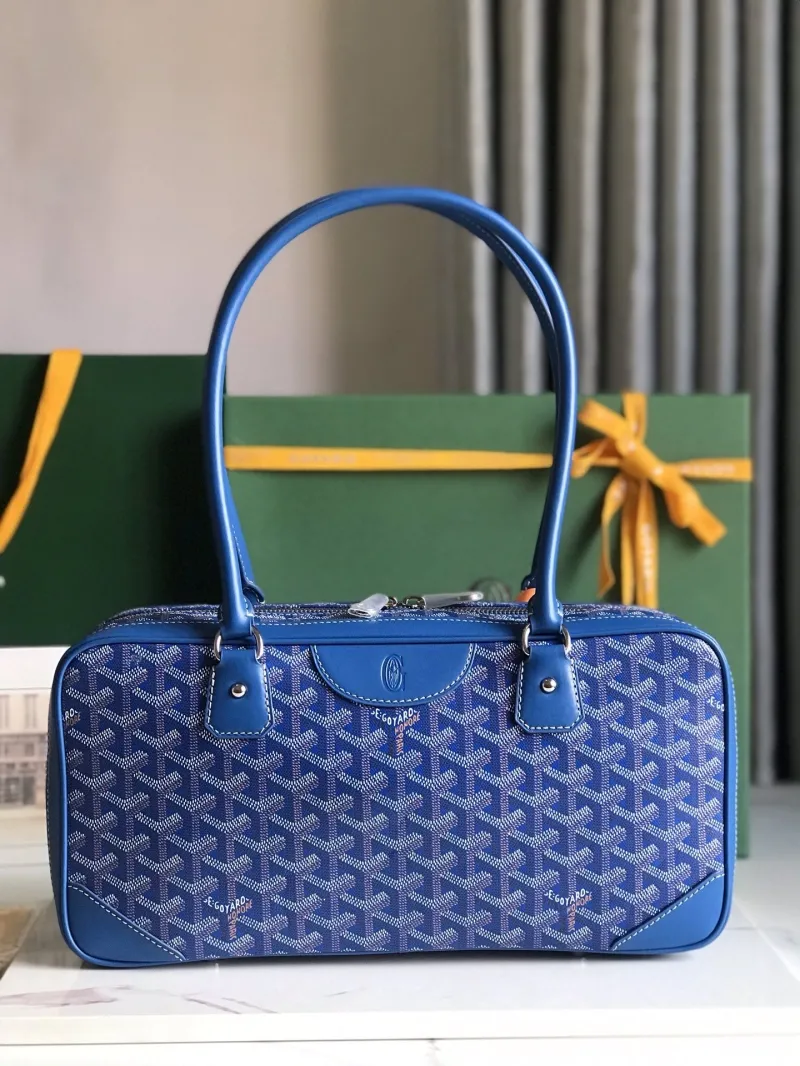 Goyard Blue Top Handle Shoulder Bag 274 - Image 3