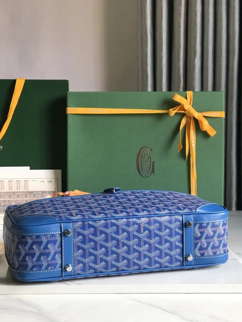 Goyard Blue Top Handle Shoulder Bag 274 - Image 4