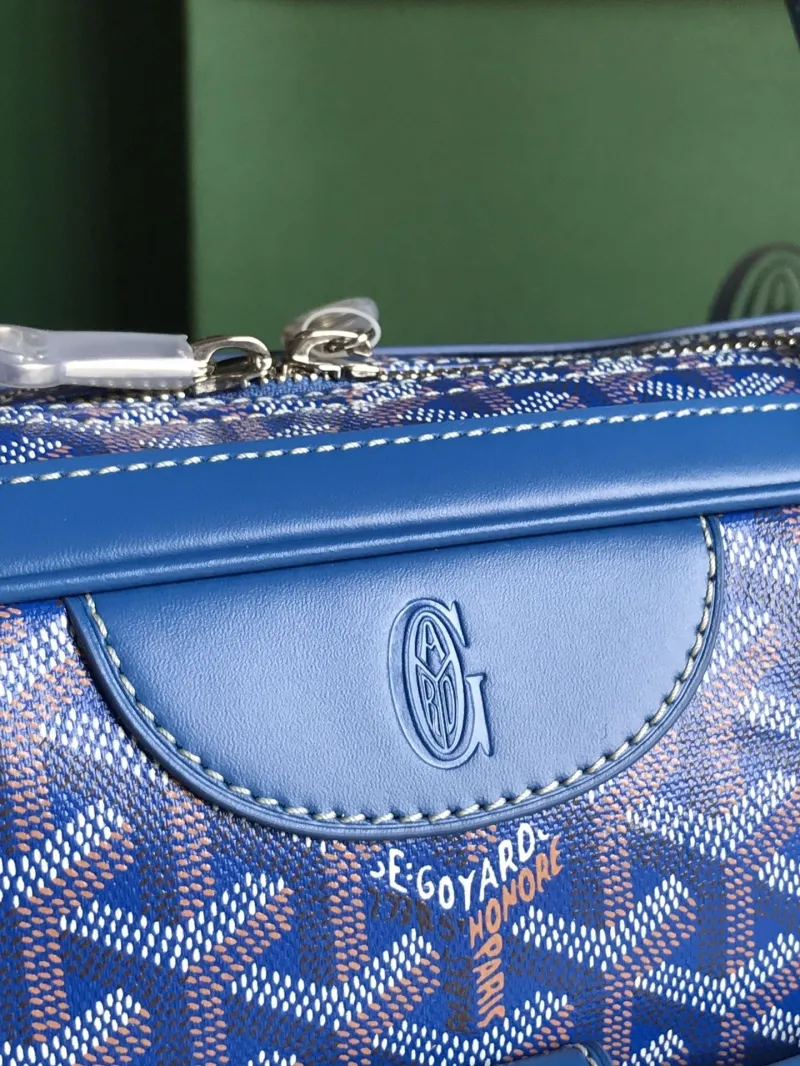 Goyard Blue Top Handle Shoulder Bag 274 - Image 5