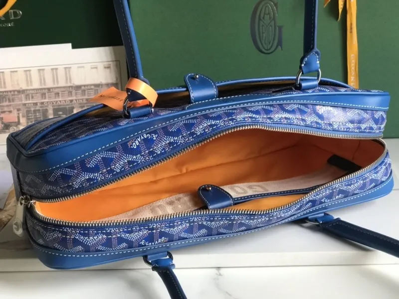 Goyard Blue Top Handle Shoulder Bag 274 - Image 8