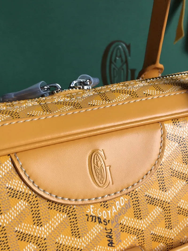 Goyard Yellow Top Handle Bag 277 - Image 4