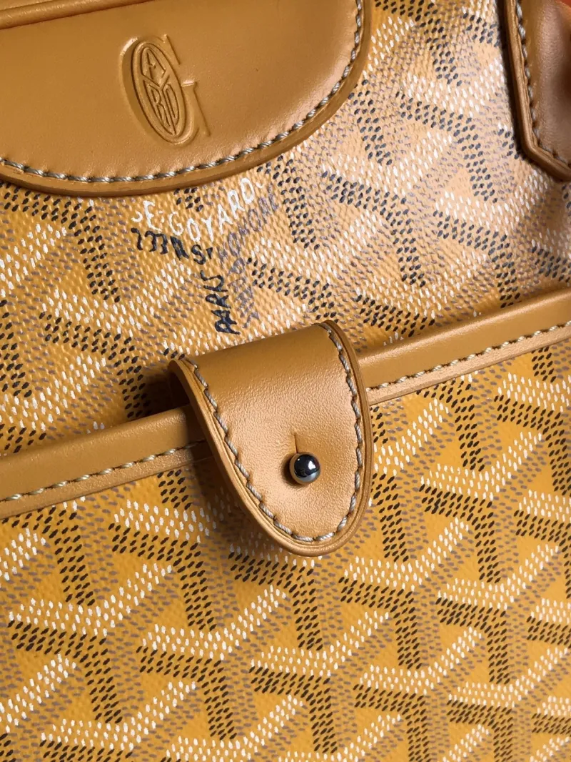 Goyard Yellow Top Handle Bag 277 - Image 5