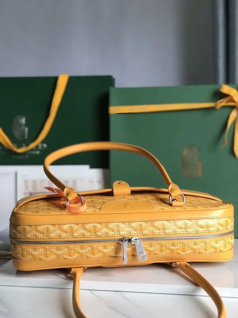 Goyard Yellow Top Handle Bag 277 - Image 7