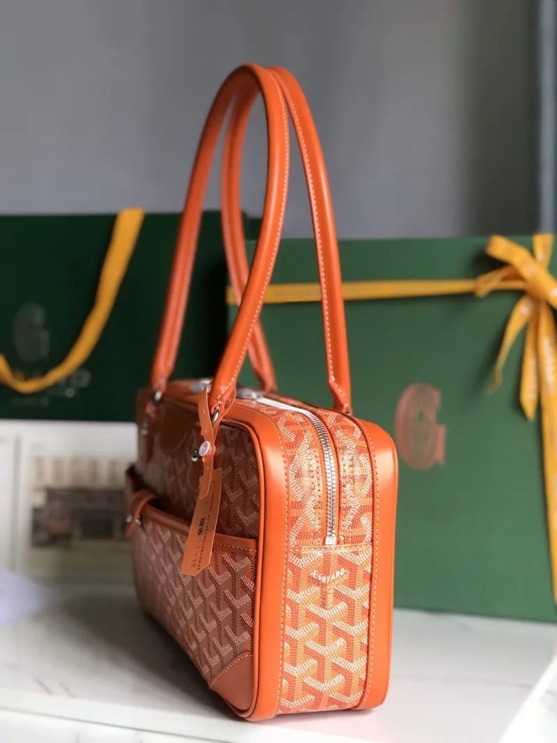 Alternative view of Goyard Orange Top Handle Bag 278