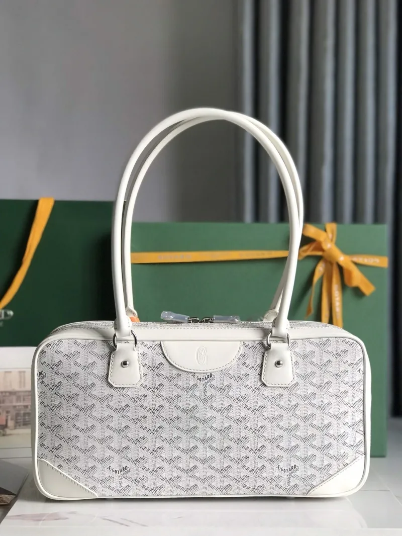 Alternative view of Goyard White Top Handle Bag 279