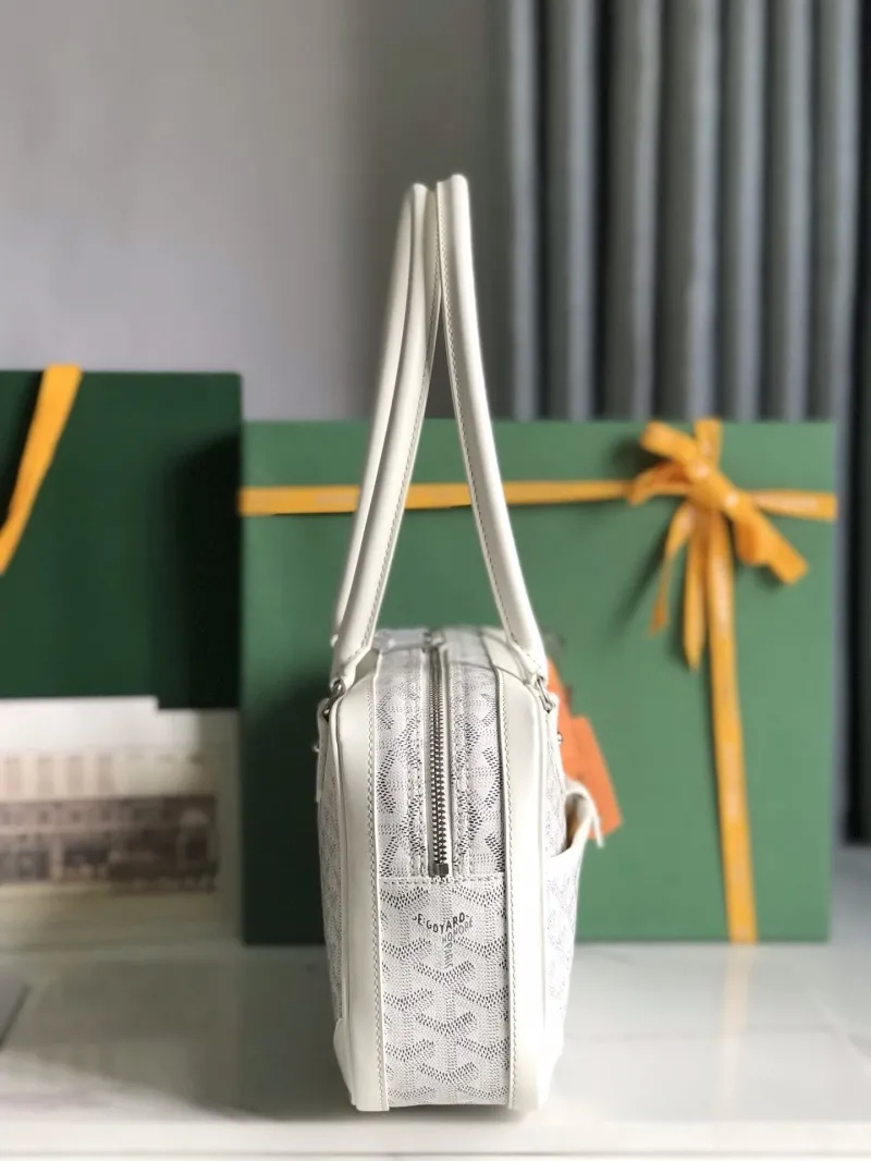 Goyard White Top Handle Bag 279 - Image 3