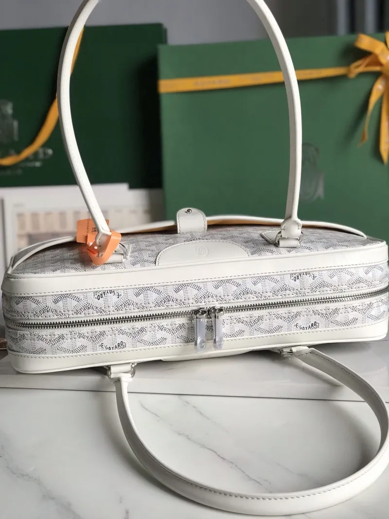 Goyard White Top Handle Bag 279 - Image 4