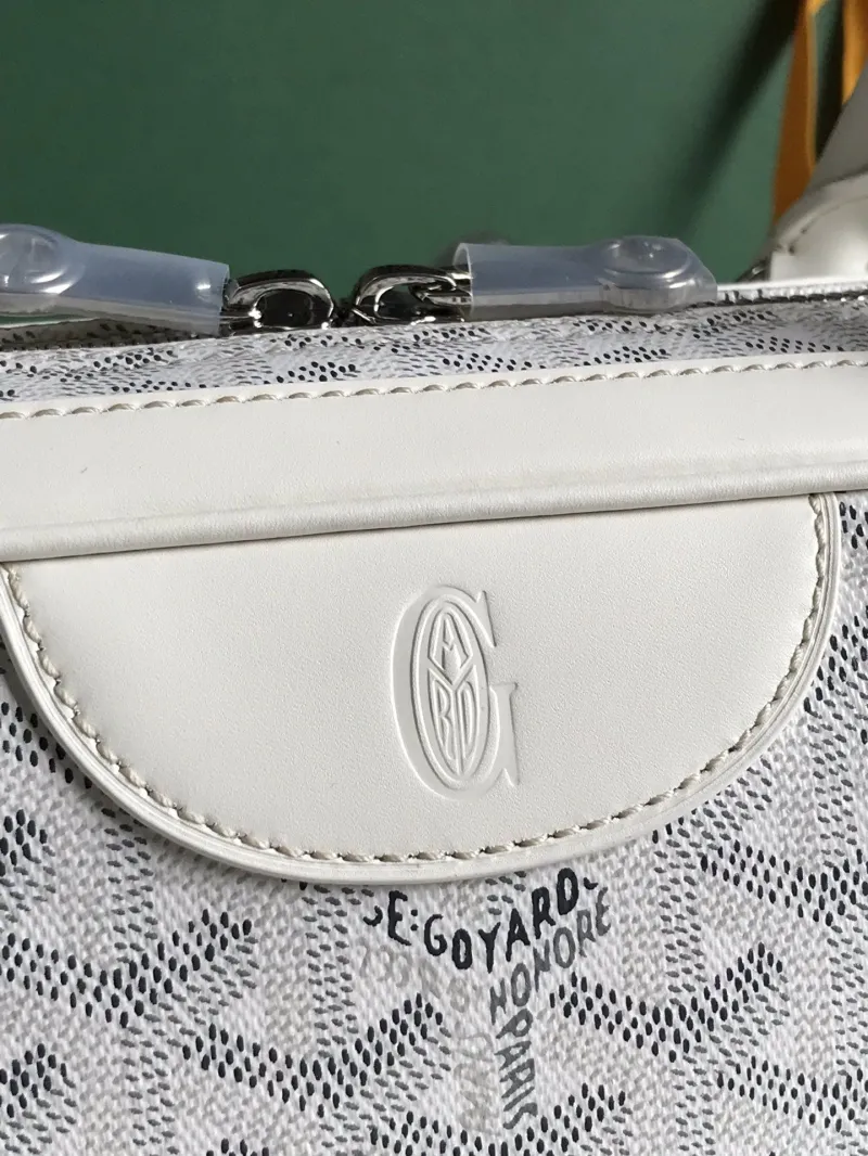 Goyard White Top Handle Bag 279 - Image 5
