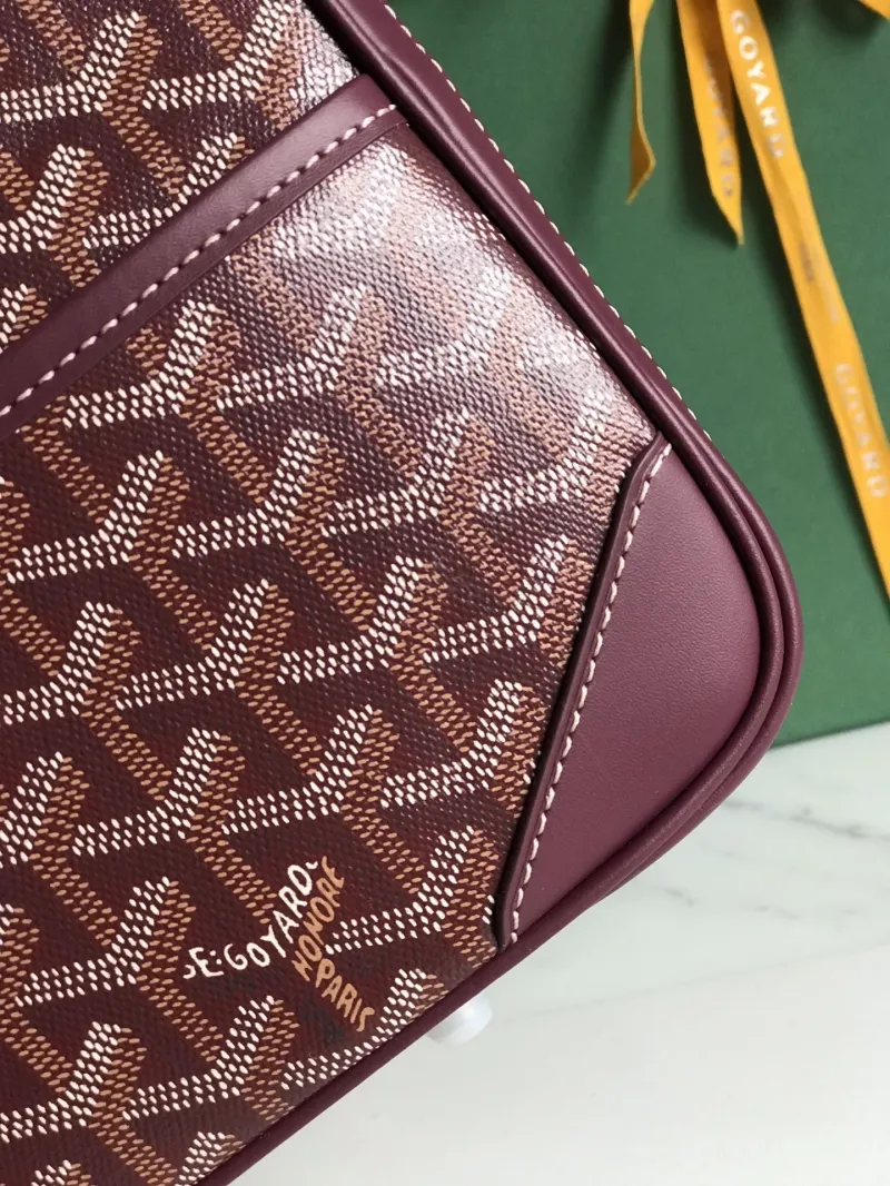 Goyard Burgundy Top Handle Bag 280 - Image 6