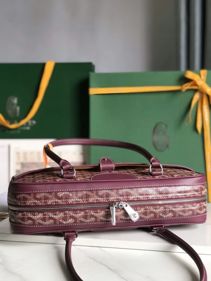 Goyard Burgundy Top Handle Bag 280 - Image 7