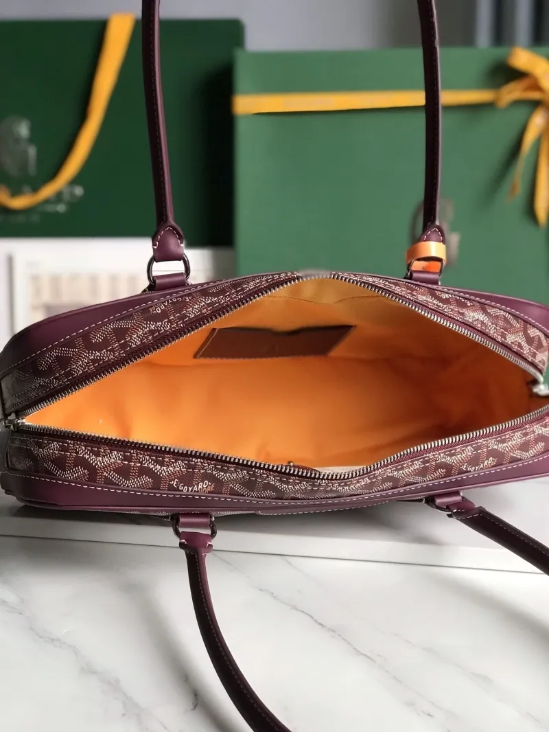 Goyard Burgundy Top Handle Bag 280 - Image 8