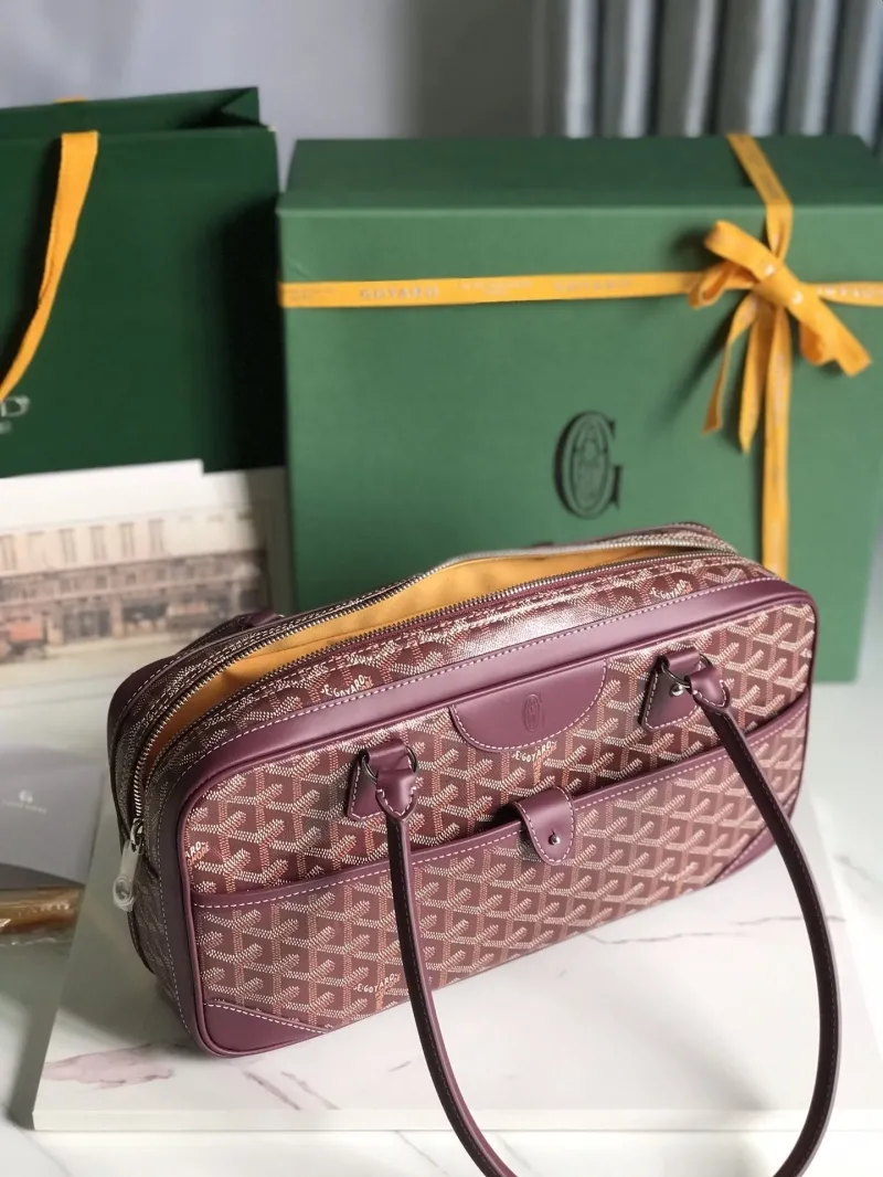 Goyard Burgundy Top Handle Bag 280 - Image 9