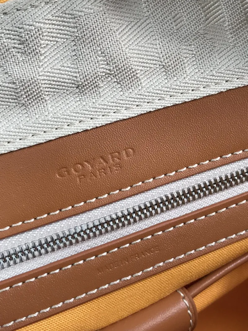 Goyard Black Brown Top Handle Bag 282 - Image 9