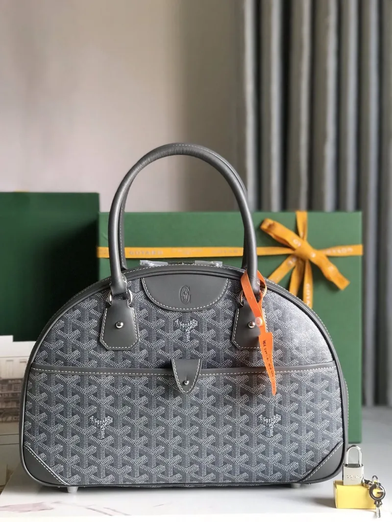 Goyard Gray Top Handle Bag Model 284