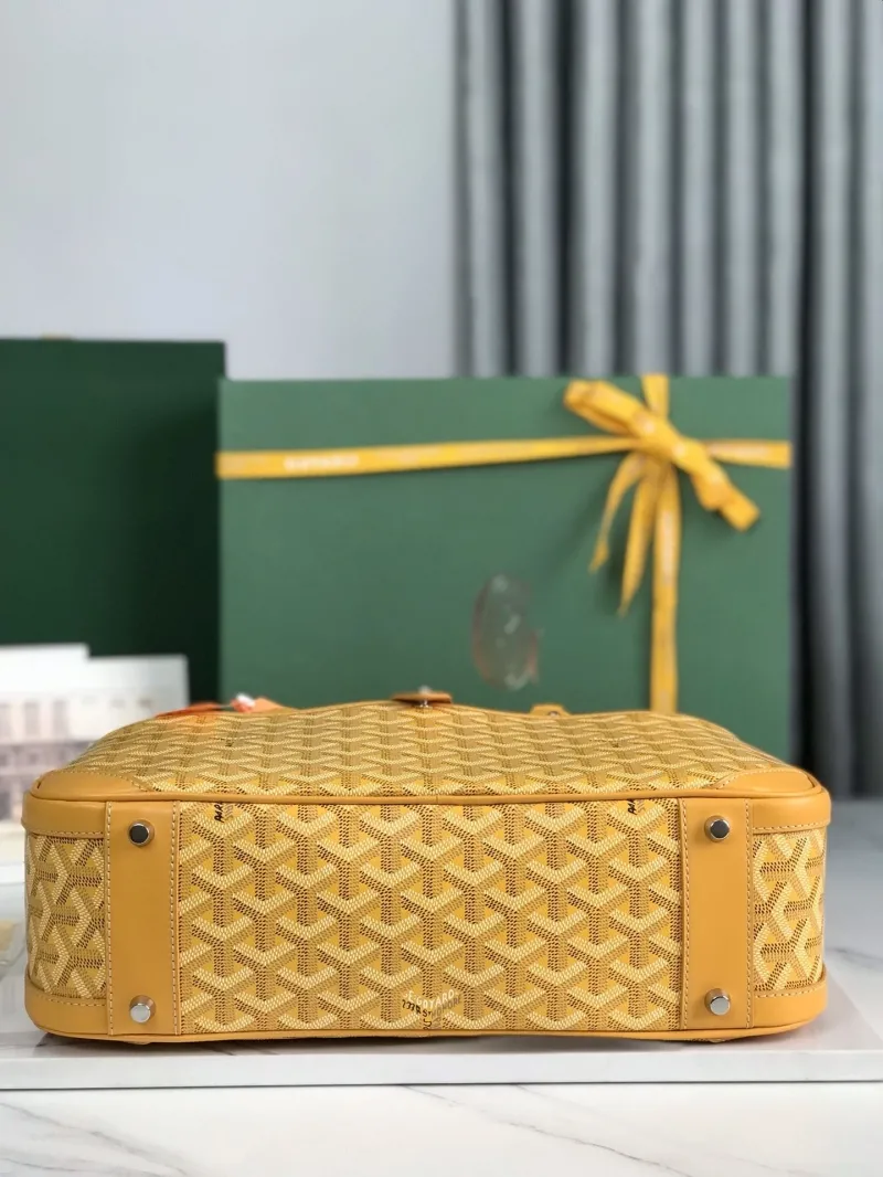 Goyard Yellow Top Handle Bag 285 - Image 4