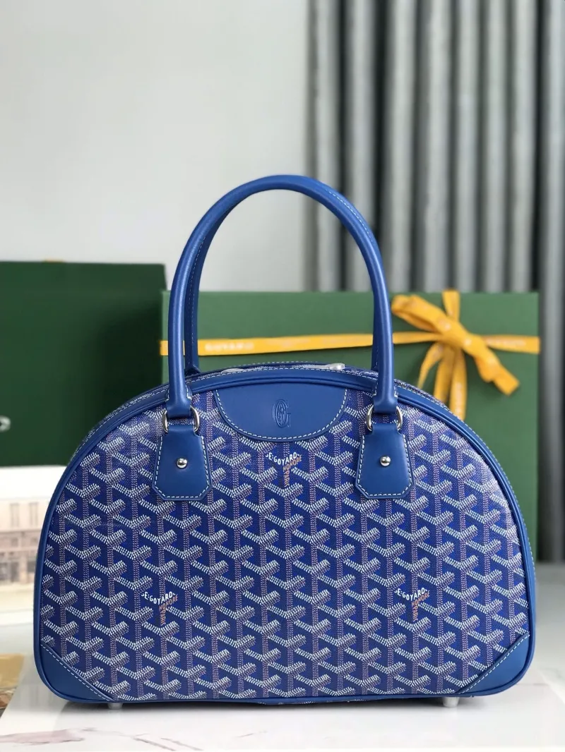 Goyard Blue Top Handle Bag 286 - Image 3